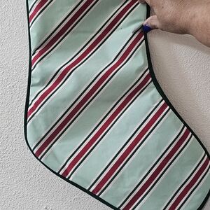 Kate Spade-Striped Christmas Stocking